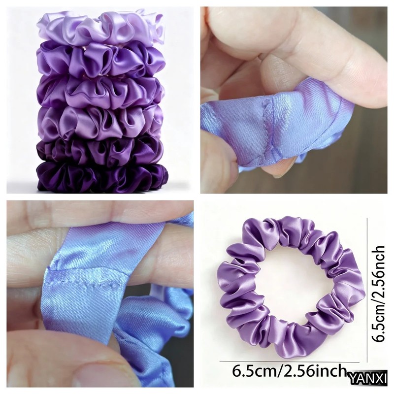 Satin Scrunchies Hair Ties Set