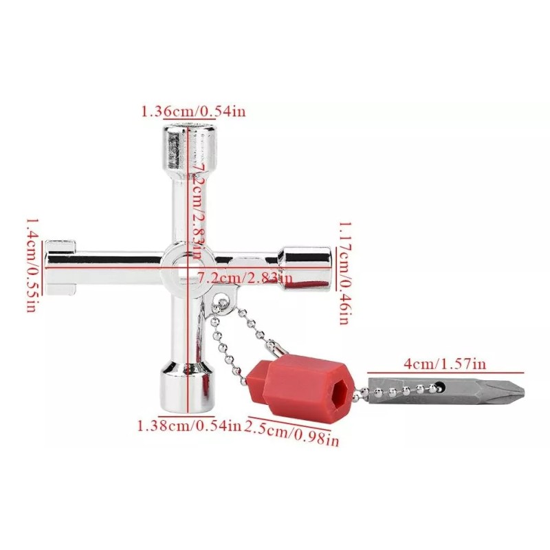 to Llave Cruzada Universal Multifuncional De 4 Vías