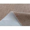 LIBERECOO Vinyl Tablecloth with Flannel Backing, Flaxen, Waterproof, Stain-Resistant, Easy-Clean