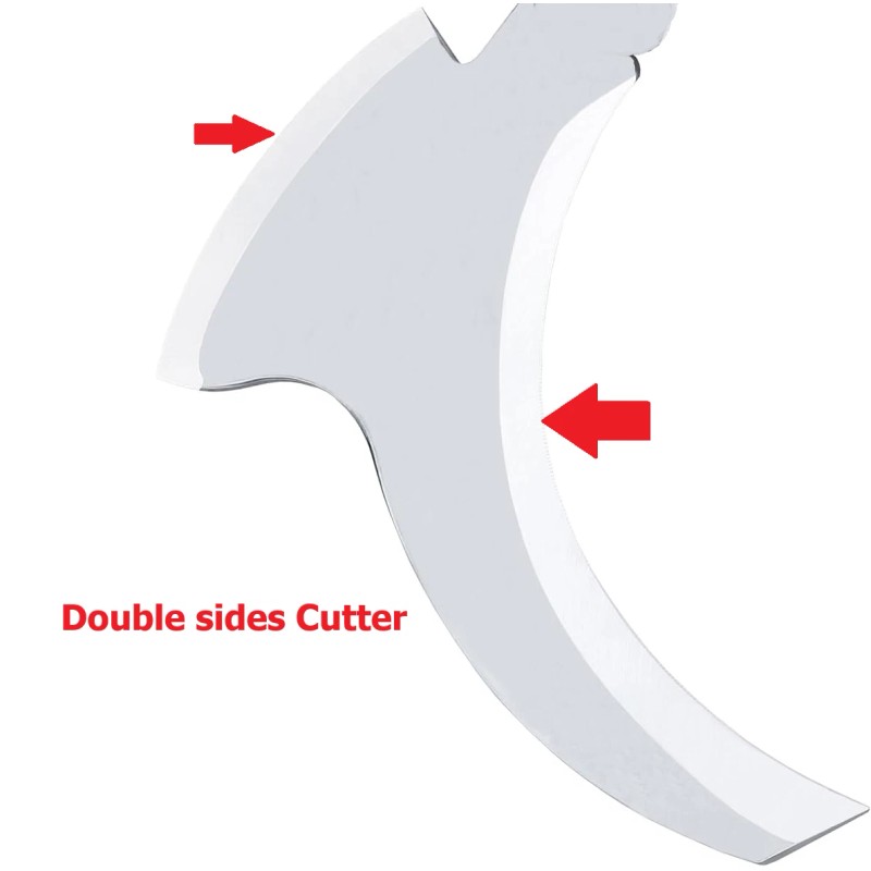 Nicecho Weeding Sickle with 3.3' Ft long Handle with Double