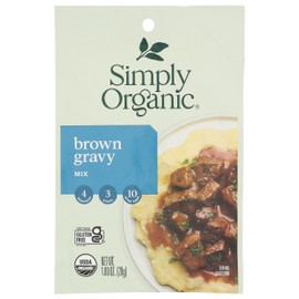 Simply Organic Brown Gravy Mix, Certified Organic, Gluten-Free | 1 oz | Pack of 4