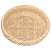 Round Bread Baskets Bamboo Hand Woven Fruits Vegetable Storage Basket