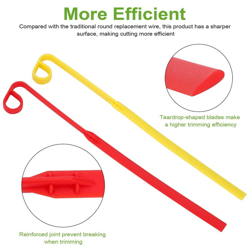 AIMALL 10PCS Household 9-Shaped Lawn Mower Blade - Flexible Plastic
