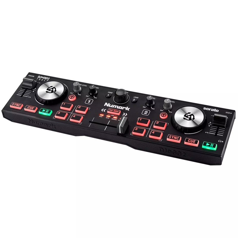 Numark DJ2GO2 Touch Pocket DJ Controller with Headphones & Bag