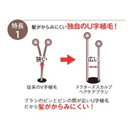 Shellfish mark Doctor Scalp Hair Care Brush (Short) KQ1602