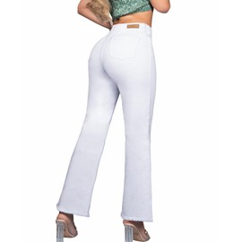 ARANZA But Lifting Jeans for Women High Waisted White Colombian Push UP Tummy Control Flare Jeans for Women - Pantalones Colombianos Levanta Cola Originales para Mujer