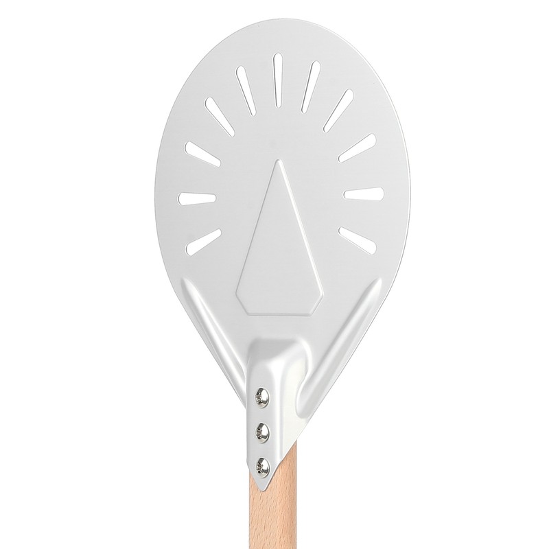 Round Pizza Spatula with 41cm Removable Wood Handle AntiScalding NonSlip