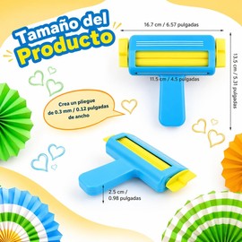 Crimpadora de Papel para Manualidades, Corrugadora de Papel Manual para Scrapbooking y Tarjetas DIY, Herramienta para Hacer Papel Texturizado, Portátil y Fácil de Usar