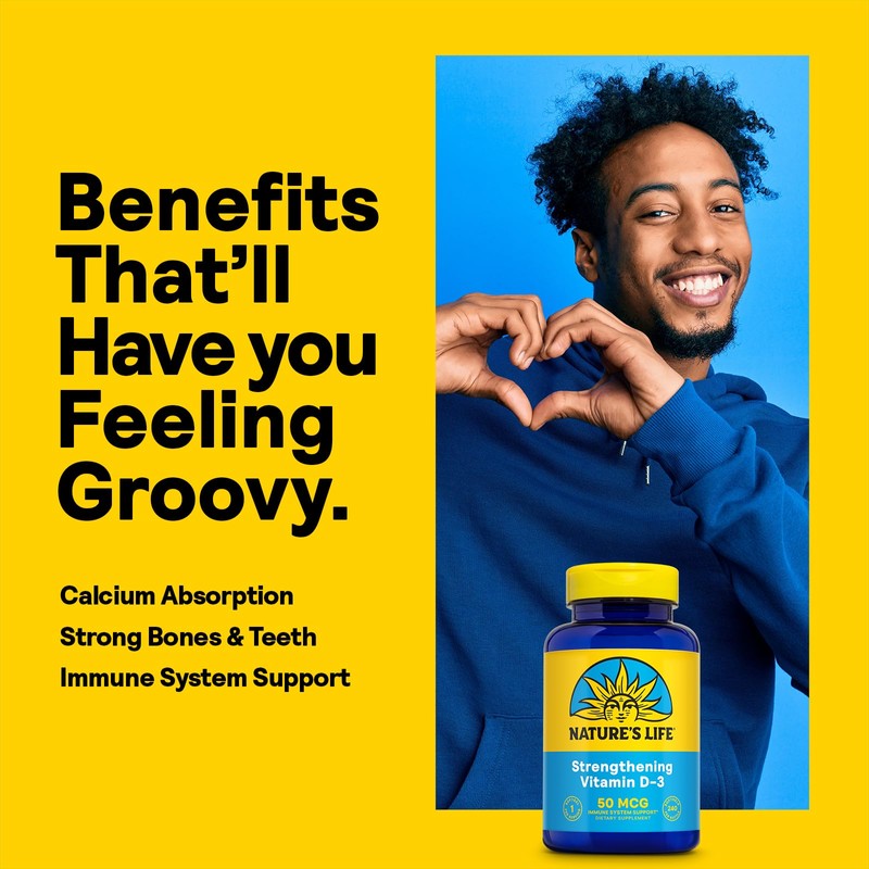 Nature's Life Strengthening Vitamin D3 2000 IU (50 mcg) -