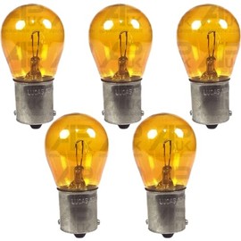 5x Lucas LLB343 Amber Indicator Bulb Replacement for John Deere Tractor Combine Harvester