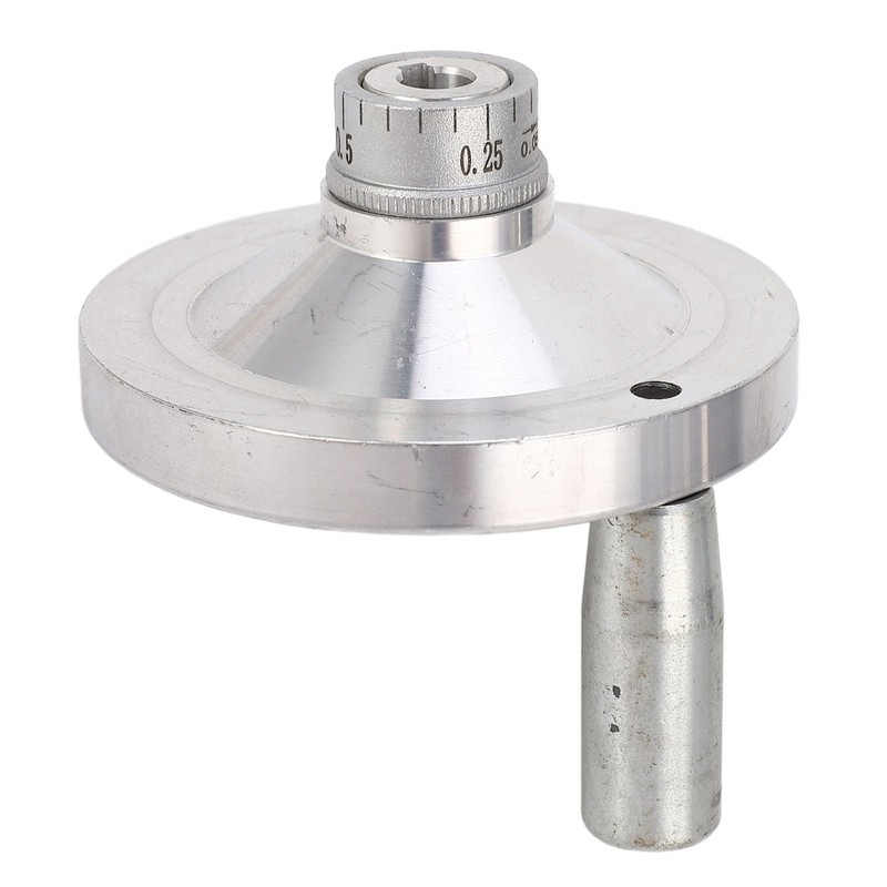 Hand Wheel Crank Handwheel Aluminum Alloy 0‑1mm Scale 80mm Diameter