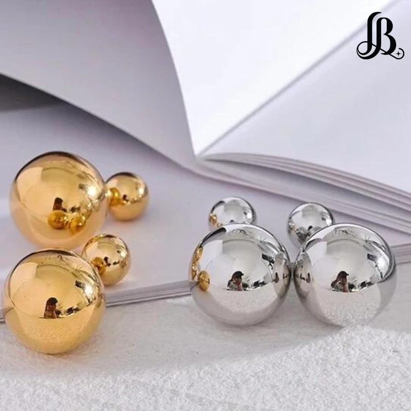 LaBling Double Sided Pearl Earrings - Pearl Front Back Earrings