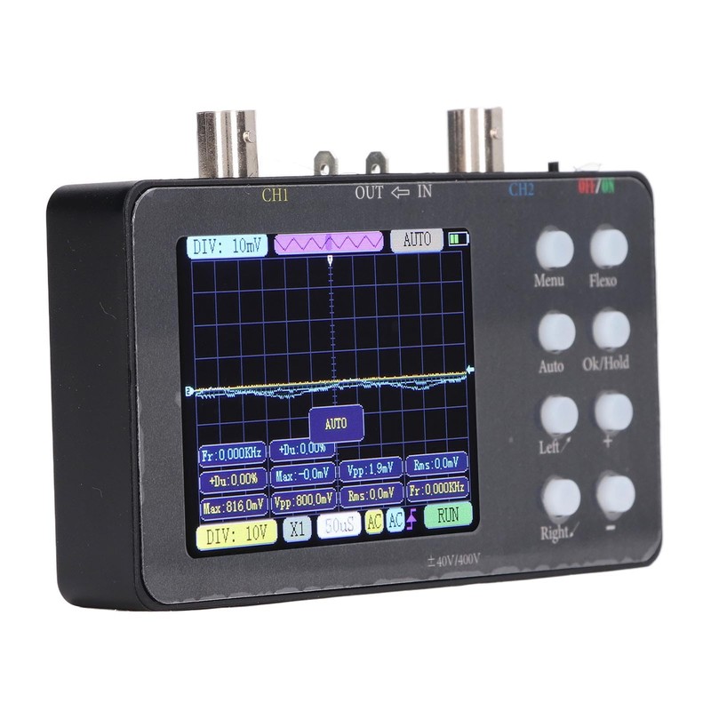 Digital Oscilloscope, Portable 2 Channel Signal Generator, 2 MHz Bandwidth