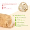 Esponjas naturales de lufa biodegradables para el cuerpo, esponja exfoliante