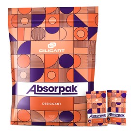 CILICAnt Absorpak Desiccant Pouches - 200 pcs Pack, Moisture Absorbers for Shoes, Jewelry, Clothes or Electronics, Ideal for Households, Food Pantries, Dried Food, Pet food, for Moisture, Medium