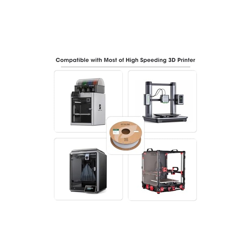 eSUN PLA Basic Filament 1.75mm, 3D Printer Filament High Speed