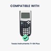 kwmobile Graphic Calculator Case Compatible with Texas Instruments TI-84 Plus