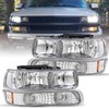 JSBOYAT 4pcs Headlight Assembly Fit for 1999 2000 2001 2002
