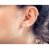 Larimar Stud Earrings | Gemstone Earrings | Ball / Pearl