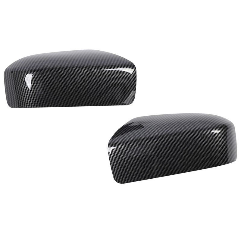 2PCS Side Mirror Cover Left Right Carbon Fiber Pattern 76201