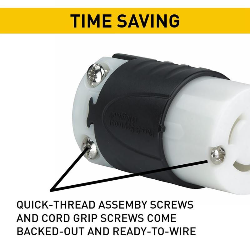 Pass & Seymour L530CCCV3 Industrial Specification Grade Turn Lock Connector