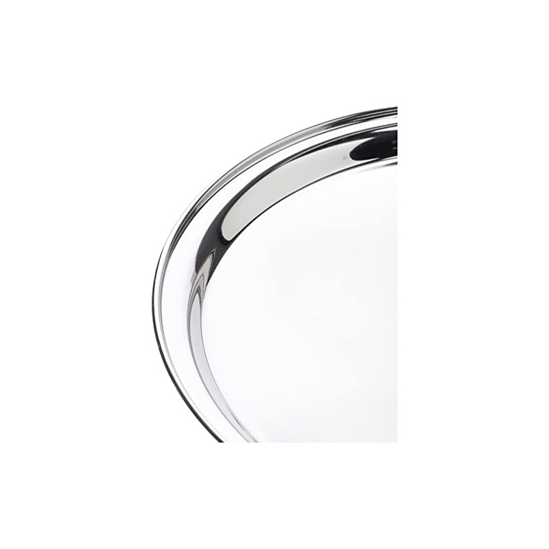 Genware NEV-52039 Tray, Stainless Steel, 12" Round, 300 mm