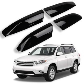 GDSMOTU 2Pcs Roof Racks Covers Compatible for Toyota for Highlander 2009 2010 2011 2012 2013, Aluminum Cargo Carrier Rooftop Bag Luggage Racks Cross bar