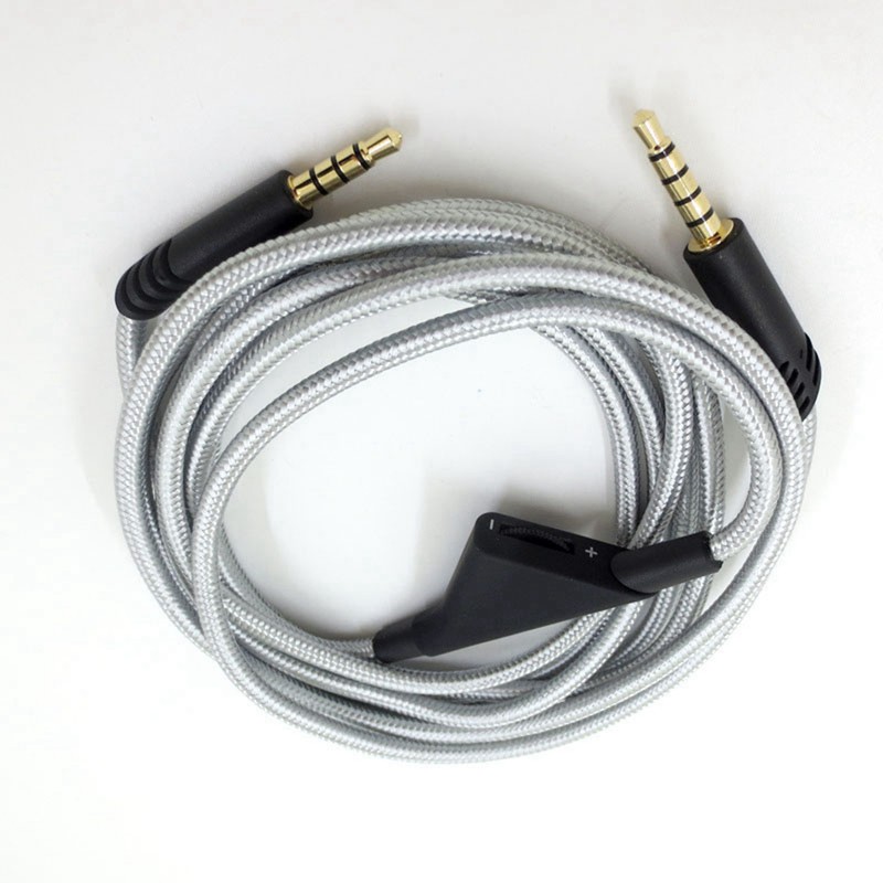 Headphone Cable with Volume Control Adjustable Gaming Headset Cable with