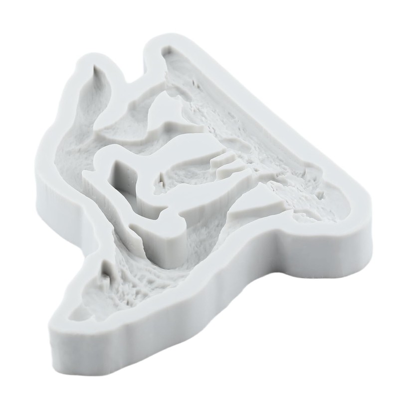 TAOXIBEI Howling Wolf Silicone Resin Mold Wolf Polymer Clay Molds