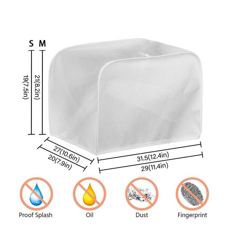 Daulesho Turquoise Marble 2, 4 Slice Toaster Cover Dust Protection