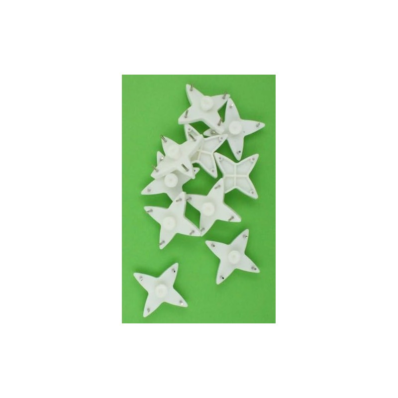 10pcs - White Load-Spreading Picture Hanger Hooks – Ideal for