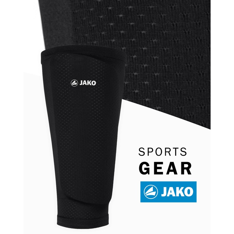 JAKO Unisex Replacement Stocking Shin Pads 2.0, Black, L