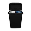 Extra Large 20.4 Gallon Divided Plastic Kitchen Trash Can -