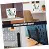 Operitacx 2 Stück Desktop Ständerhalter Peg Board Ständer Pegboard Weiß