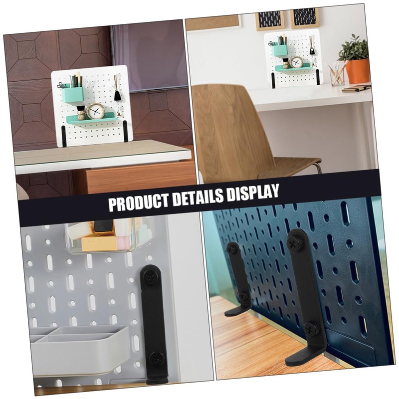 Operitacx 2 Stück Desktop Ständerhalter Peg Board Ständer Pegboard Weiß