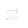 4 x Clear Standoffs, Glass Like, Acrylic, transparent spacers, plastic,