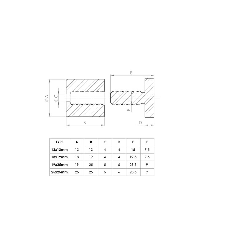 4 x Clear Standoffs, Glass Like, Acrylic, transparent spacers, plastic,