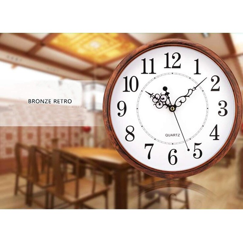 Tosnail Nostalgia Wall Clock No Ticking Noise 30 cm