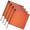 VULCAN Safety Flags With Border - Bright Orange - Mesh