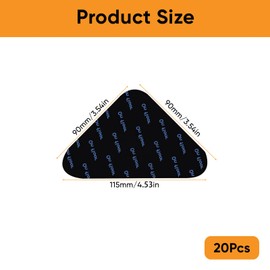 Rug Gripper Anti Slip Pads – 10PCS Triangle Reusable Rug Grippers – Carpet Stickers for Hard & Laminate Floors – Strong Non Slip Mat Clips for Area Rugs, Living Room & Bedroom