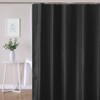 YISURE Shower Curtain 180 x 200 cm, Black Textile Shower