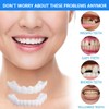 Prothesen Gefälschte Zähne, 5 Paar Falsche Künstliche Temporäre Zähne Zahnspange