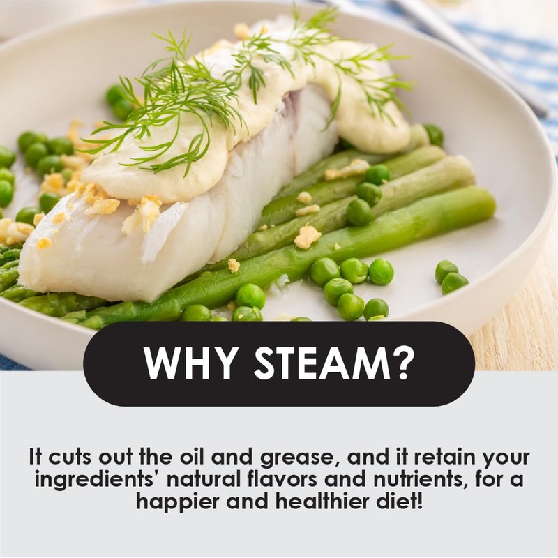 CONCORD 10" Stainless Steel 3 Tier Steamer Steaming Pot Cookware