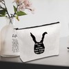 JXGZSO Frank Rabbit Inspired Cosmetic Bag Cult Movie Lover Gift