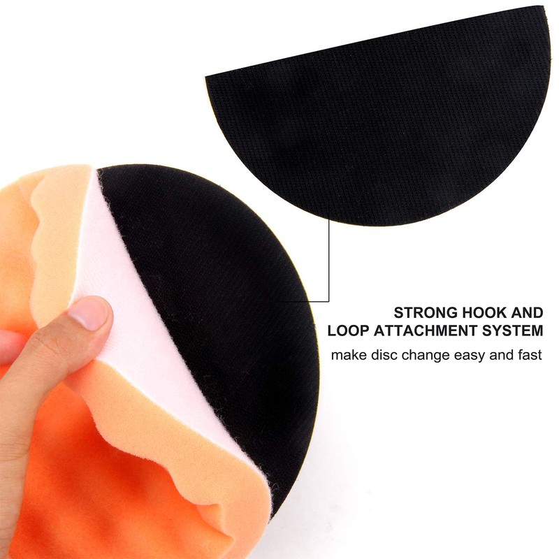 CASOMAN 7-Inch Buffing and Polishing Pad Kit, 7 Pieces 7"