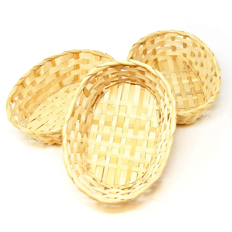 Lashuma Braided Filling Baskets, Pack of 3 Easter Baskets, Empty