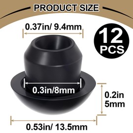 STSTR 12pcs Hydraulic Jack Oil Filler Plug, Conical Floor Jack Plug, Universal Bottle Jack Accessories, Rubber Jack Filler Bung for Oil Reservoir Filler Hole