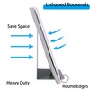 VONDERSO Heavy Duty White Decorative Metal Bookends, VONDERSO Metal Book