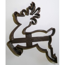 REINDEER JUMPING CHRISTMAS HOLIDAY SPECIAL OCCASION COOKIE CUTTER BAKING TOOL 3D PRINTED USA PR125
