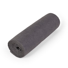 Silver-ionised microfibre sports towel/travel towel by nu:ju, 1 large towel (100 x 180 cm) in Dark Grey. Lightweight - hard-wearing - washable at up to 95°C